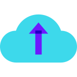 In die Cloud laden icon