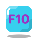 tecla f10 icon