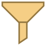 Gefüllter Filter icon