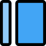 Right content body with left strip bar icon