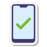 Smartphone approva icon