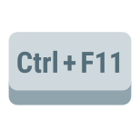 tasto ctrl-più-f11 icon