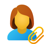 女性の履歴書を添付 icon