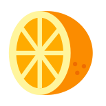 meio laranja icon