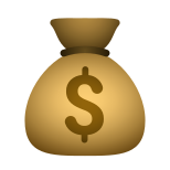 お金の袋の絵文字 icon