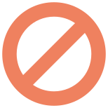 No entry lane for multiple lane entry icon