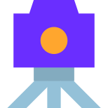 Kamera auf Stativ icon
