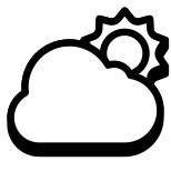 Journée partiellement nuageuse icon