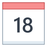 Calendário 18 icon