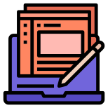 Content writer icon icon