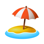 Beach With Umbrella icon