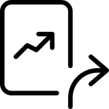 Reply to a message with a line chart file icon