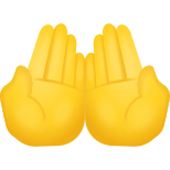 emoji de palmas para cima icon