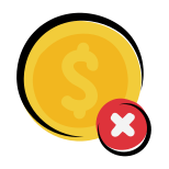 Delete Dollar icon