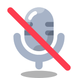 Kein Mikrofon icon