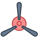 Militärflugzeugpropeller icon