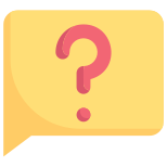Bubble word question sign icon