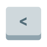 Left Angle Parentheses Key icon