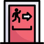 Emergency door icon