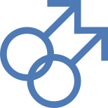 Два символа мужского пола icon