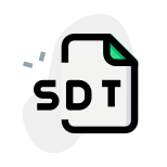 SDT file association an audio file used by older games published by Electronic Arts icon