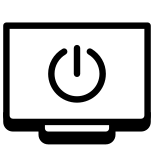 Fernseher anschalten icon
