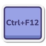 Ctrl + F12 icon