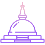 external-stupa-buddhism-icongeek26-outline-gradient-icongeek26 icon
