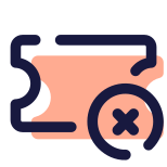 Supprimer ticket icon