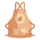 외부 앞치마-커피숍-wanicon-플랫-wanicon icon