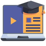 external-online-learning-elearning-and-education-justicon-flat-justicon icon