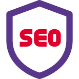 Secured search engine optimization with firewall patch icon