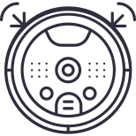 Automatic robot vacum icon