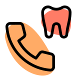 Telemedicine dental doctor for online description support icon