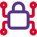 High security authentication connected with multiple nodes icon