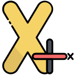 X Axis icon