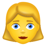 Frau-blondes-Haar icon
