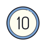 10 Circled icon