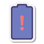 경고 배터리 icon