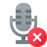 Microphone bloqué icon