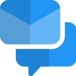 Online mail conversation icon