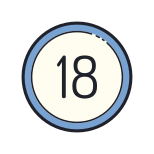 18 eingekreist icon