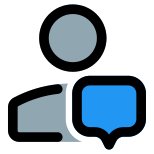 Digital device online messenger for chatting and texting icon