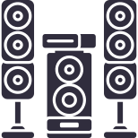 Home theater speaker icon