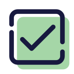 Ausgefüllte Checkbox icon