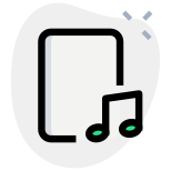 Art student with music education isolated on a white background icon
