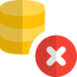 Delete files from secured database network layout icon