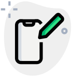 Advance smartphone and stylus with handwriting input feature icon