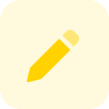 Pencil drawing tool feature in design software icon