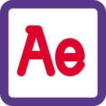 Adobe After Effects a digital visual effects, motion graphics, and compositing application icon